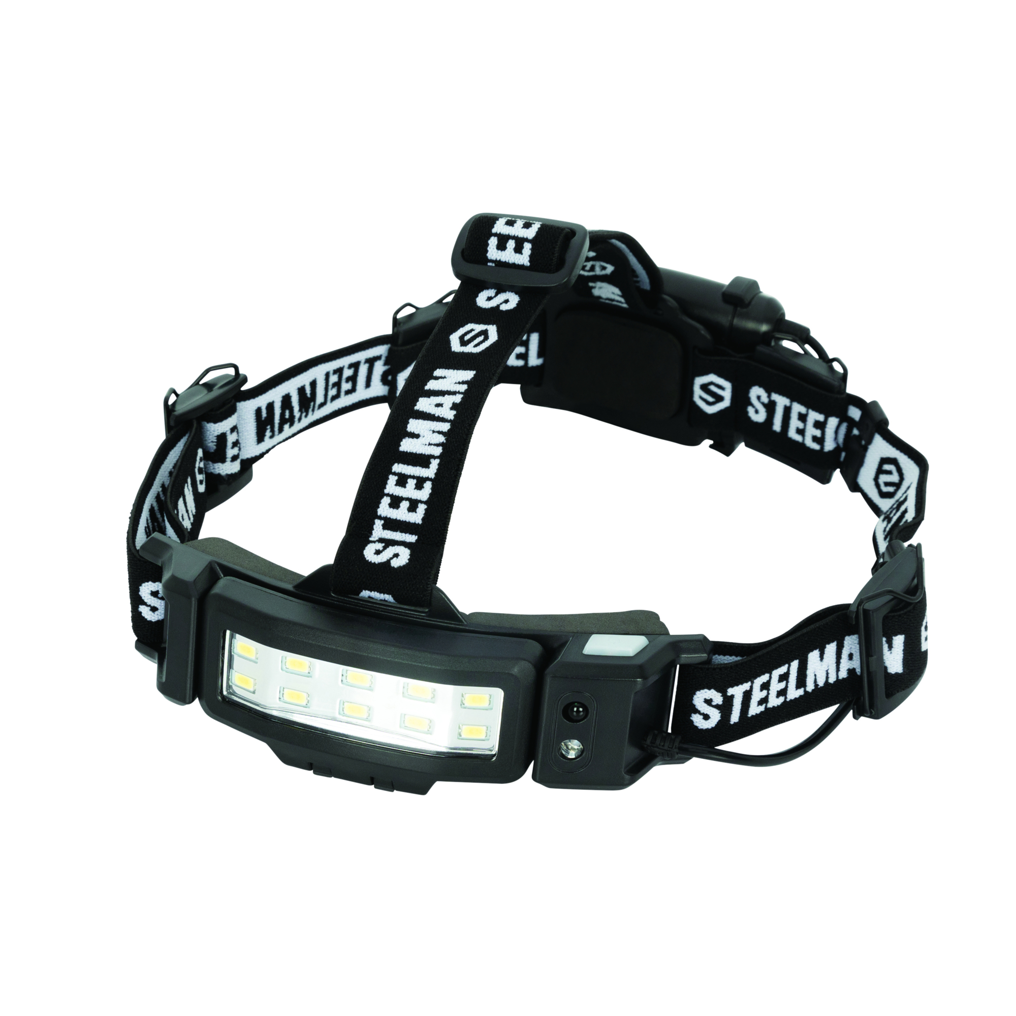 STEELMAN Slim Profile LED 250-Lumen Motion Activated Headlamp with Rear Red Blinker, 3xAA battery powered, includes Red Night-vision LEDs 79417